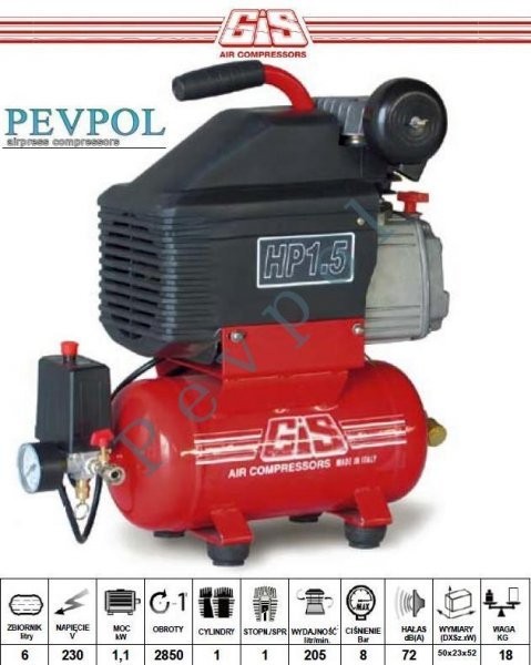 Sprężarka Bezolejowa, GiS Air Compressorss, GS7/6/