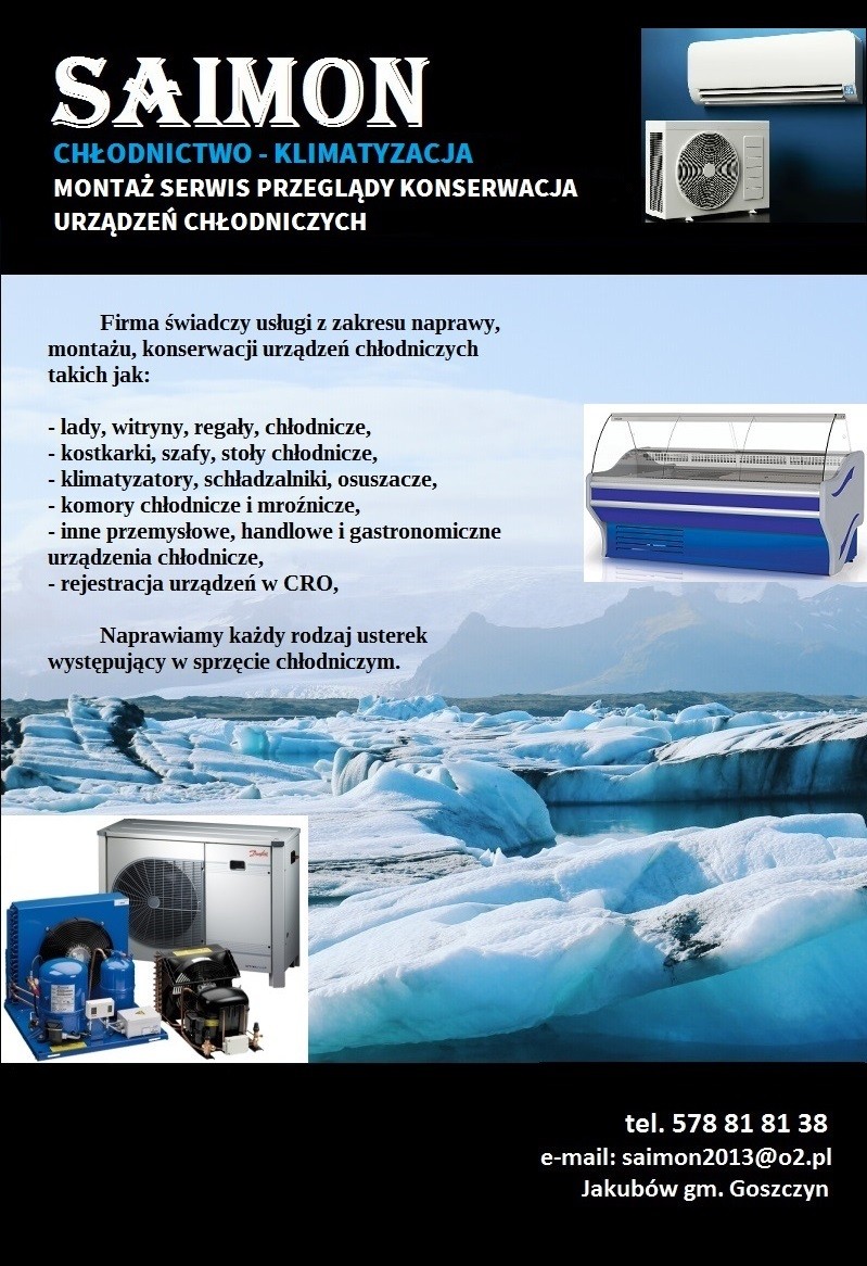 KLIMATYZACJA!!! Naprawa, serwis i montaż urządzeń chłodniczych itp.