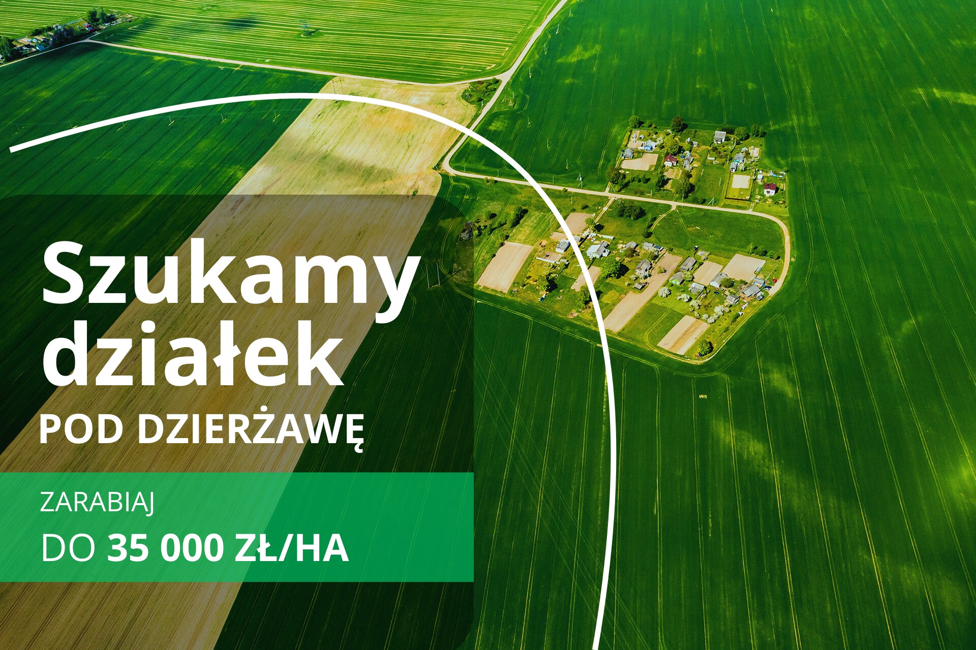 Szukamy działek do dzierżawy pod inwestycje OZE! 