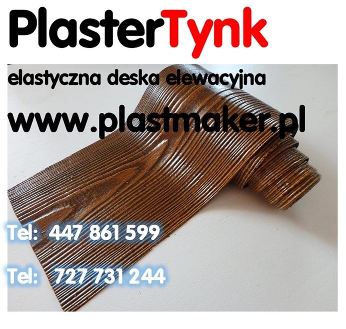 PlasterTynk  - Elastyczna deska elewacyjna , DARMOWY ZESTAW PRÓBEK