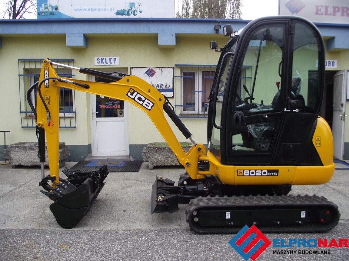 Minikoparka  JCB 8020 CTS 2014 rok