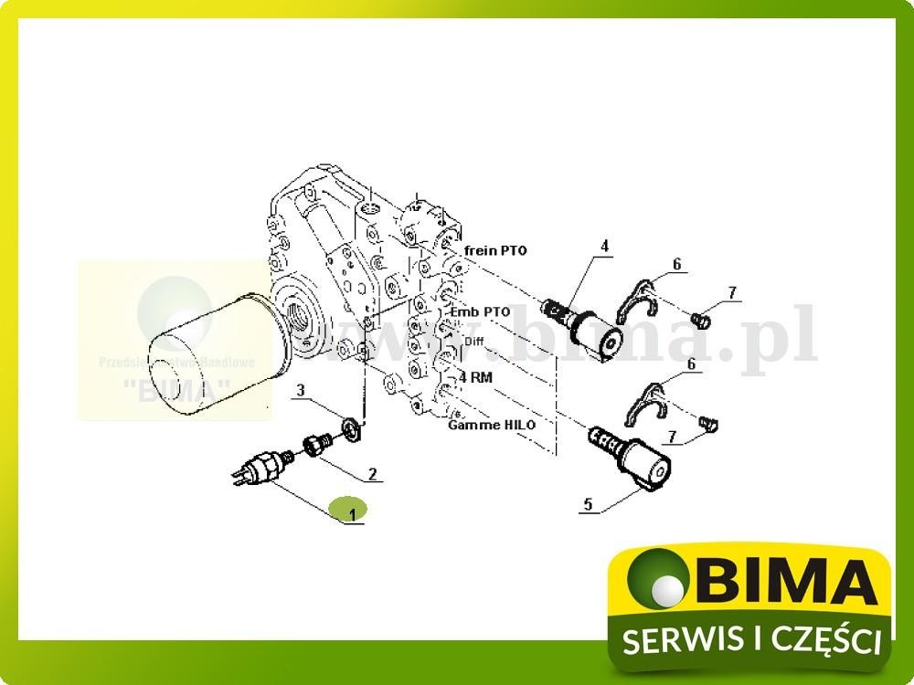 Czujnik ciśnienia oleju Renault CLAAS Ares 636,656,696 — zdjęcie 2