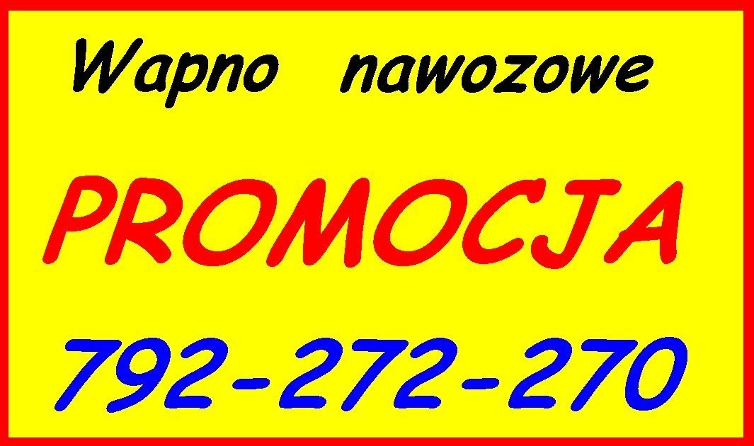 Wapno rolnicze - wszytskie rodzaje