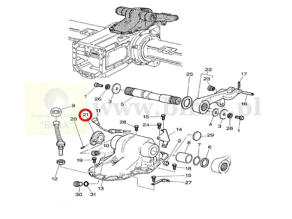 Bieznia tulejka krzywka czujnika EHR MF Massey Ferguson 3 — zdjęcie 3
