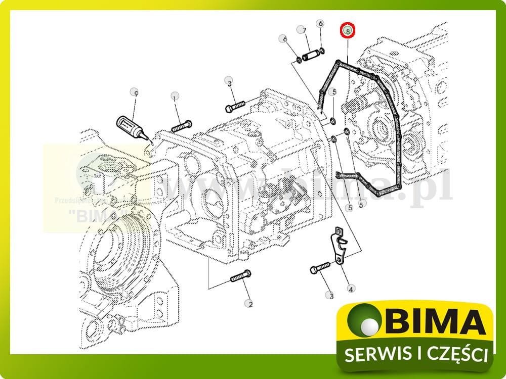 Uszczelka skrzyni biegów John Deere 6920S,7420,7520 — zdjęcie 2