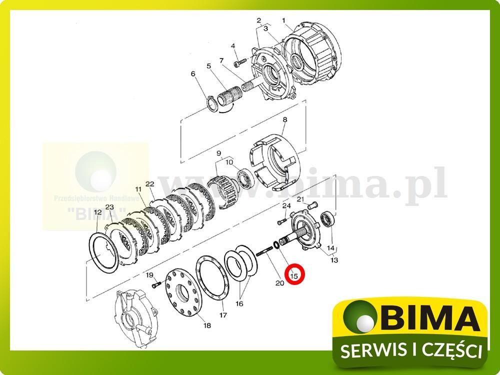 Oring wałka sprzęgła Massey Ferguson 6485,6490,6495 — zdjęcie 2
