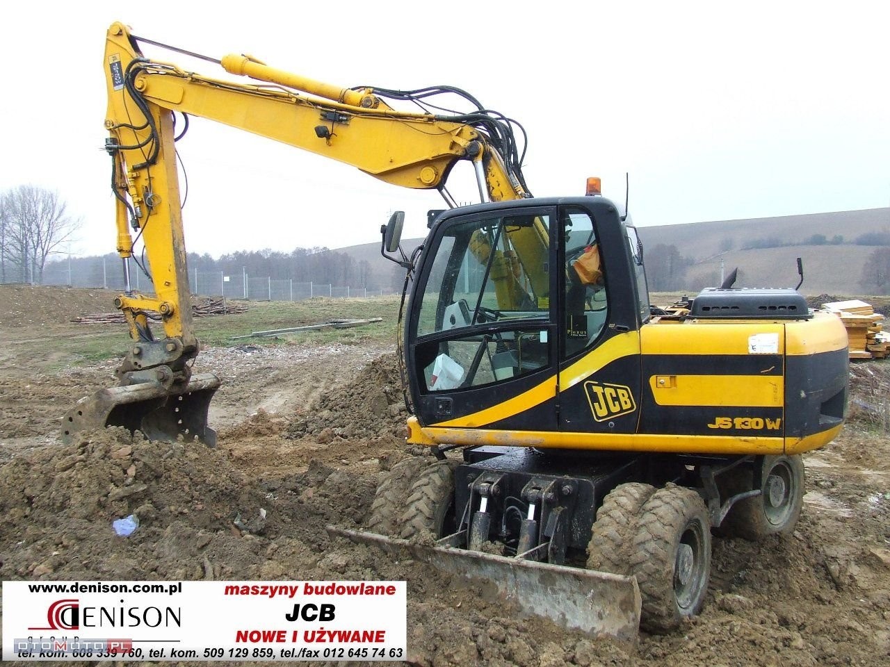Koparka kołowa JCB JS 130W z roku 2003