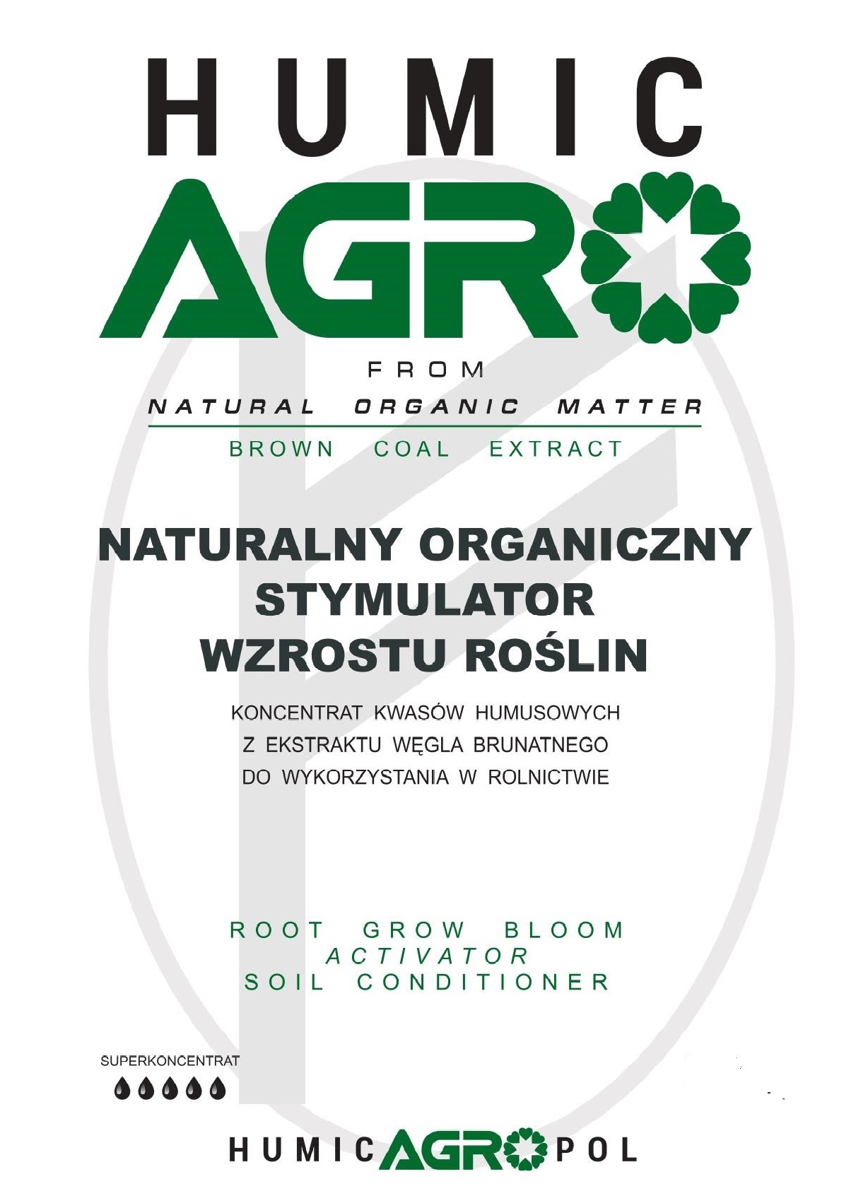 HUMICAGRO stymulator wzrostu - kwasy humusowe, 1L — zdjęcie 1