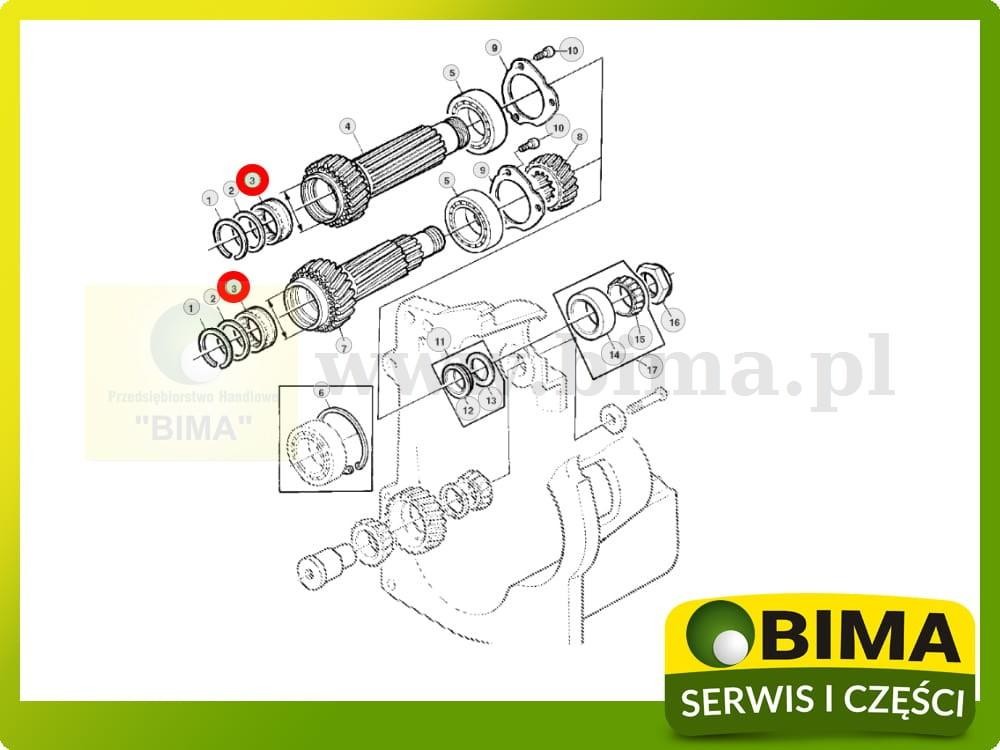 Łożysko igiełkowe John Deere 3640S,840,940