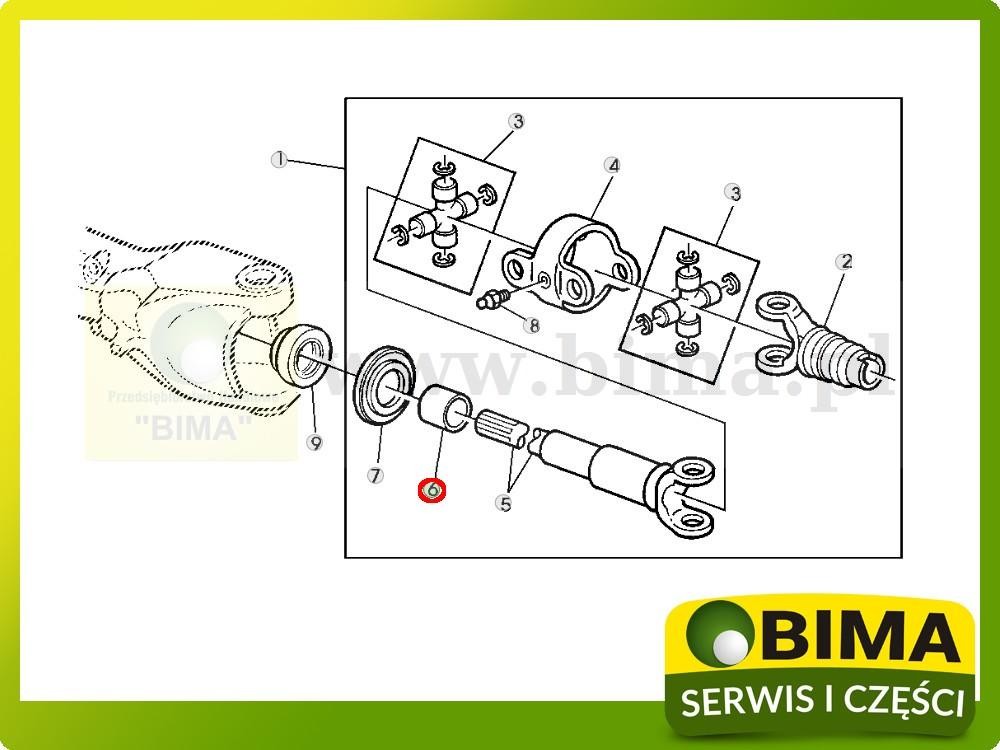 Tulejka półosi John Deere 6420S,6520,6620 — zdjęcie 2