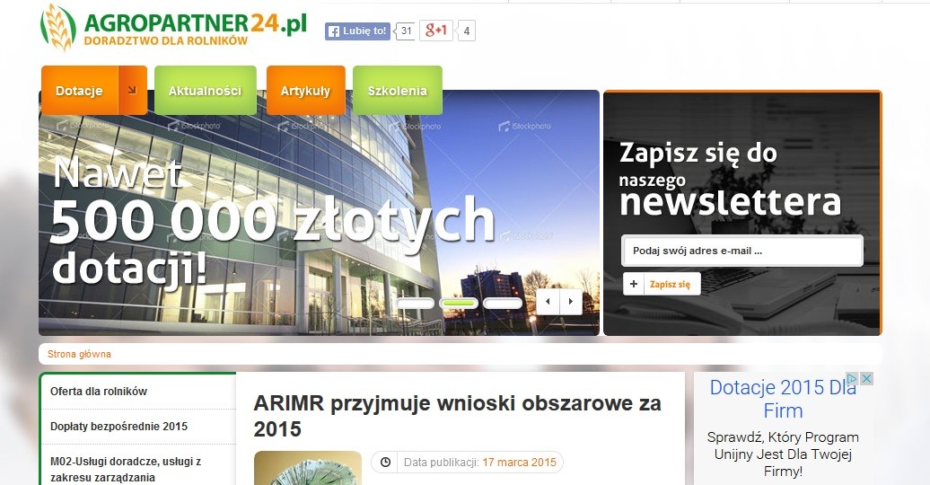 PRACA DLA DORADCÓW ROLNYCH NA TERENIE CAŁEGO KRAJU