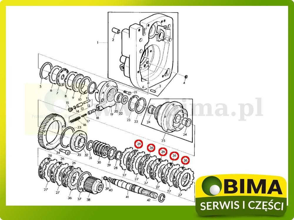 Tarczka cierna John Deere 1950,2040,2140,2240,2250,2450 — zdjęcie 2