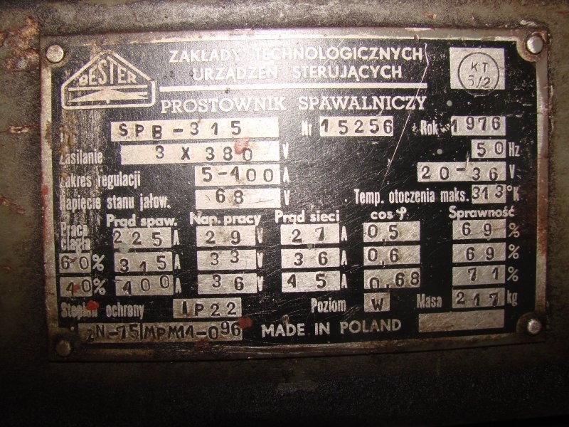 SPAWARKA POLSKA SPB-315 — zdjęcie 2