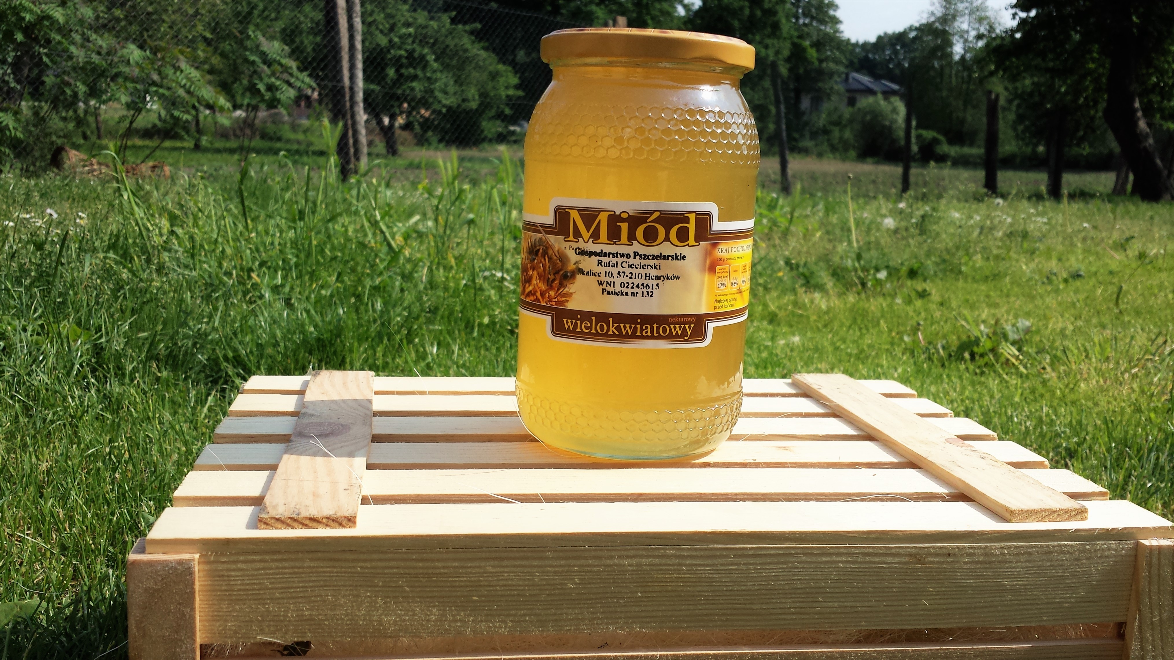 MIÓD WIELOKWIATOWY 0,9L NATURALNY Z WŁASNEJ PASIEKI — zdjęcie 4