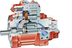 Kawasaki pompa K3VG112, Pompa CAT 350 , Hydraulika siłowa — zdjęcie 1