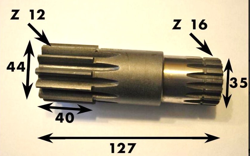 WAŁ REDUKTORA OBROTU do CAT 301.5 - 302,5 /-/ NOWY — zdjęcie 4
