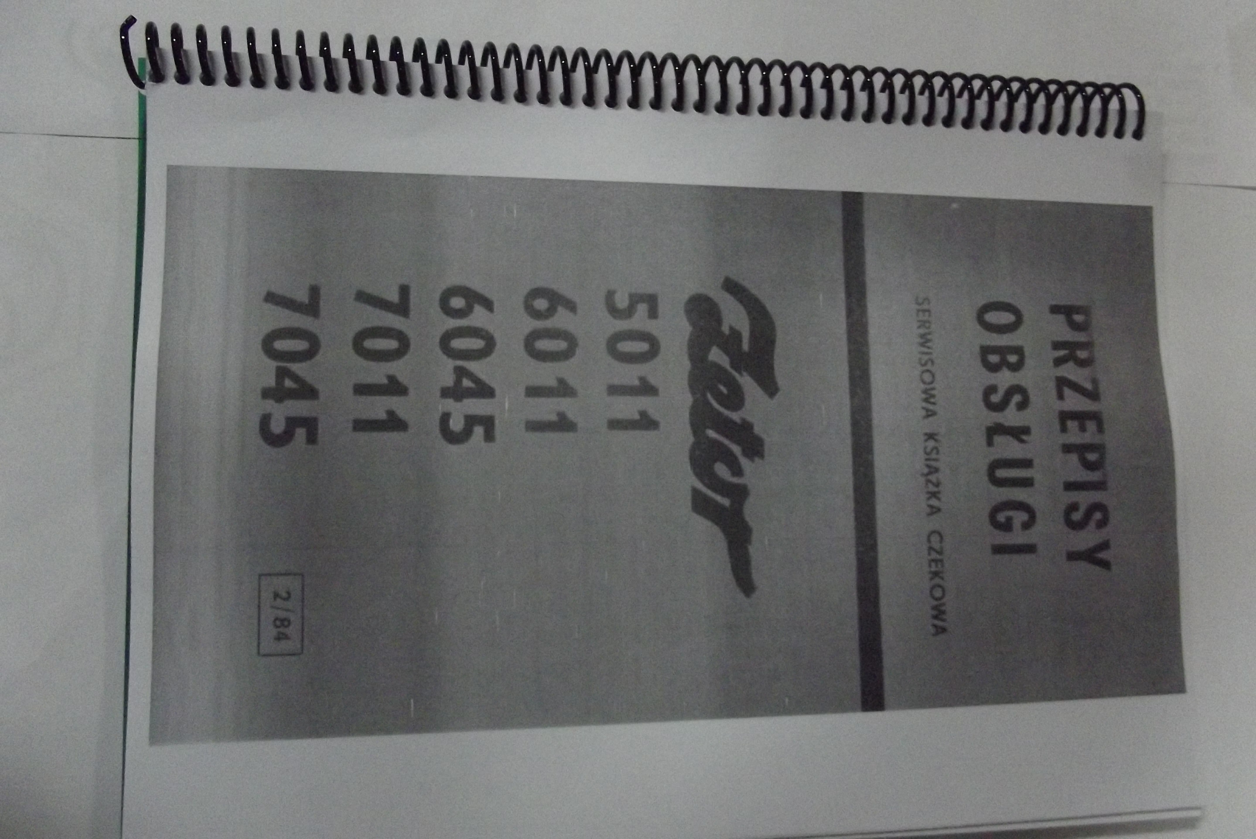 Instrukcja obsługi Zetor 5011,6011,6045,7011,7045.    — zdjęcie 1