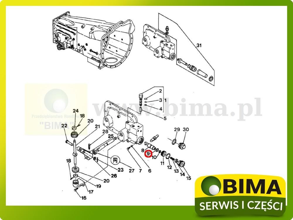 Oring skrzyni biegów Massey Ferguson 6280,6290,6445 — zdjęcie 2