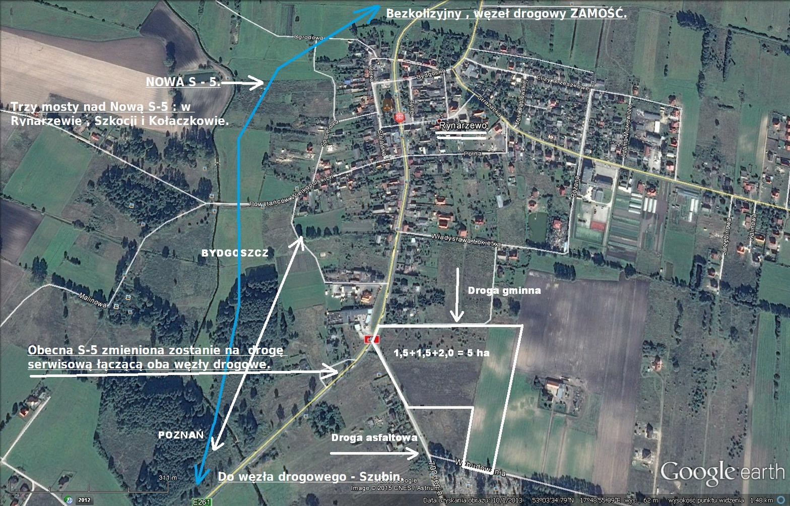 1.6 ha -  uniwersalna działka inwestycyjna k. Bydgoszczy. — zdjęcie 2