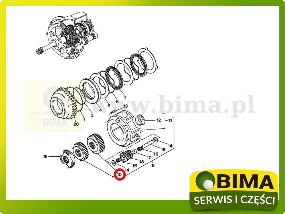 Koło zębate speedshift Massey Ferguson 5455,5460,5465 — zdjęcie 4