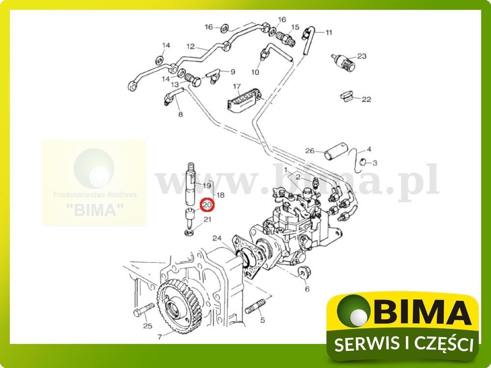 Końcówka dysza wtryskiwacza Massey Ferguson 4355,6235 — zdjęcie 2