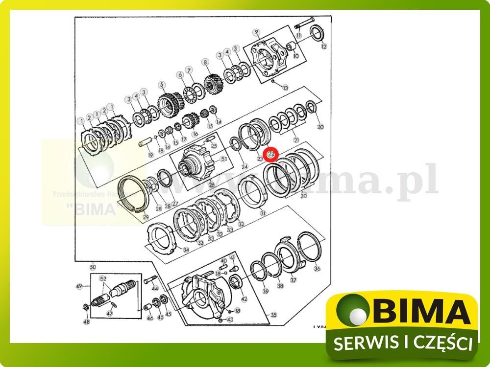 Tłok sprzęgła John Deere 1840,1850,1850N,1950,1950N