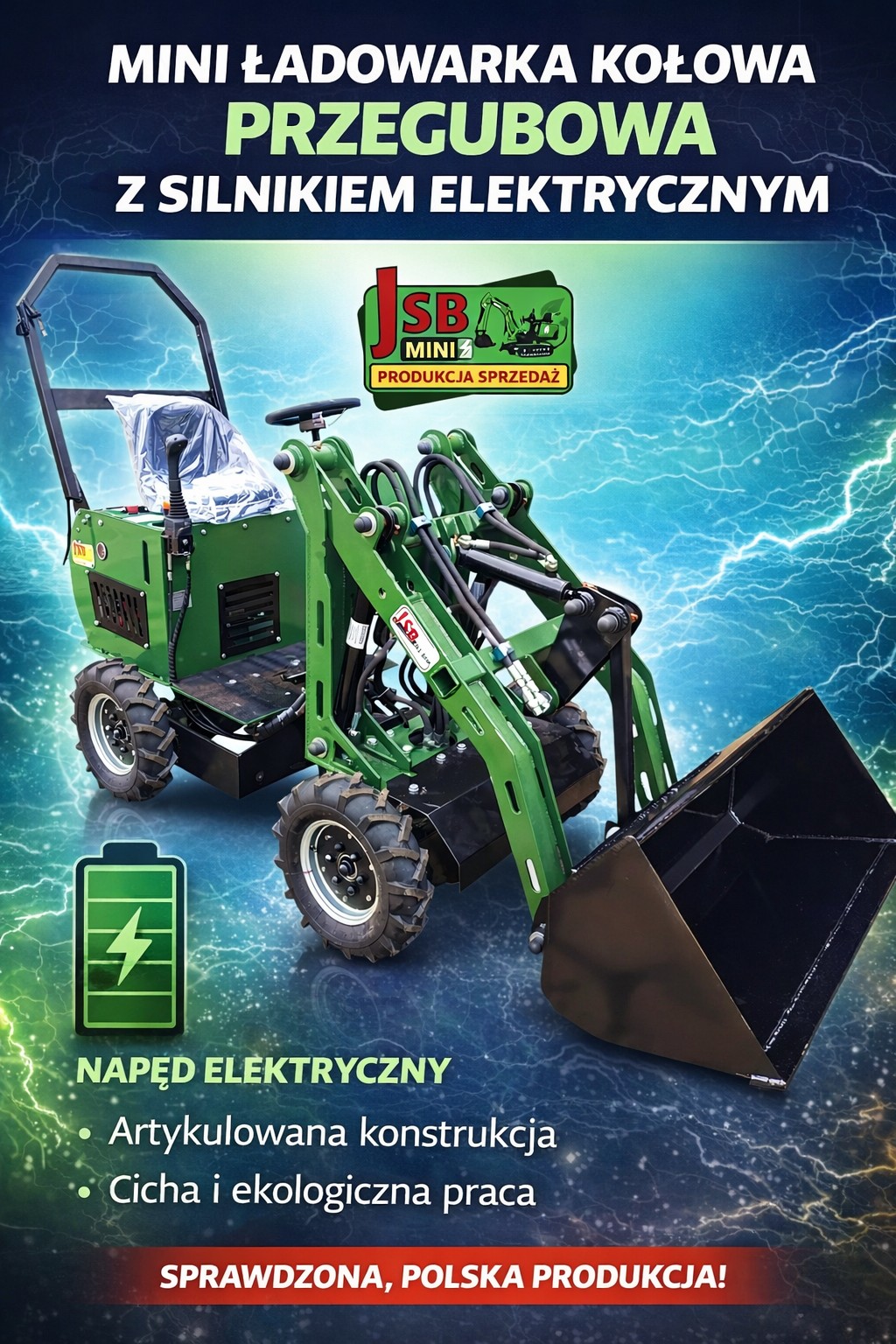 Elektryczna E Ładowarka E Koparka NOWE 2026 | Prosto od Producenta JSB — zdjęcie 5