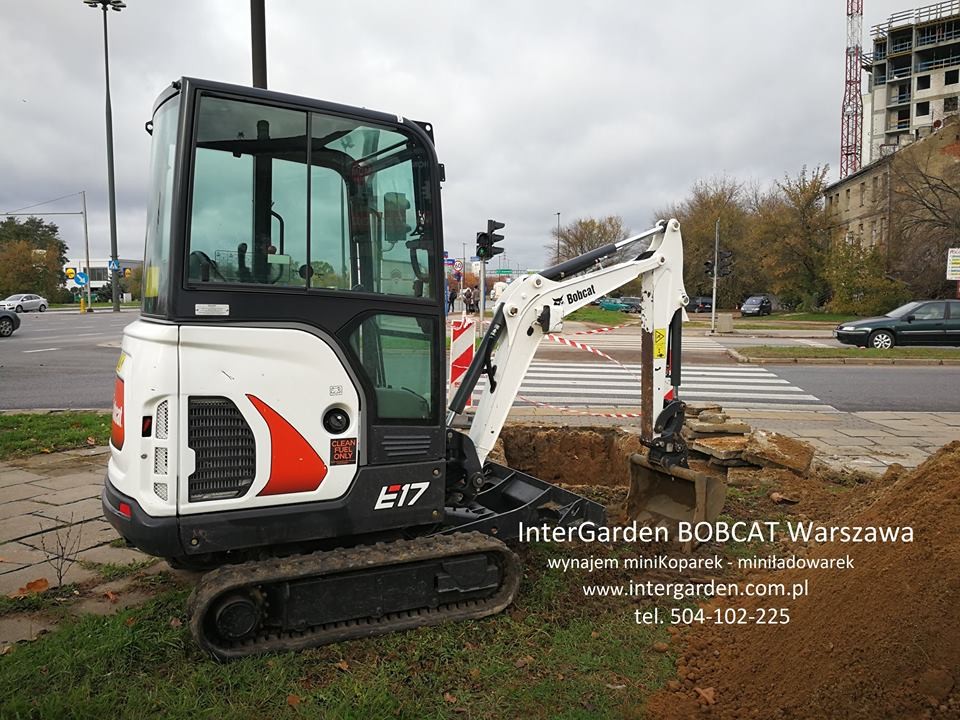Minikoparka - wykopy prace zieme InterGarden Warszawa — zdjęcie 1