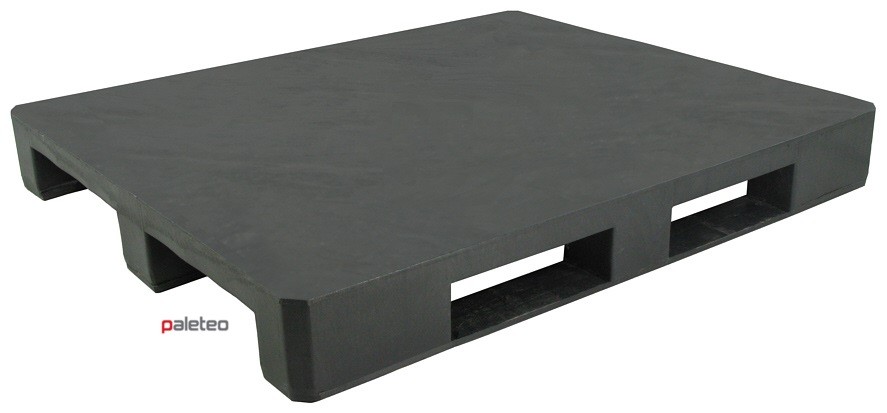 PPB20 PALETA PLASTIKOWA 1200x1000 – CZARNA GŁADKA — zdjęcie 1