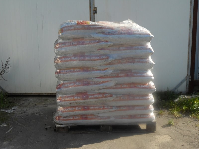 EKOGROSZEK workowany 25kg - transport gratis 24t.