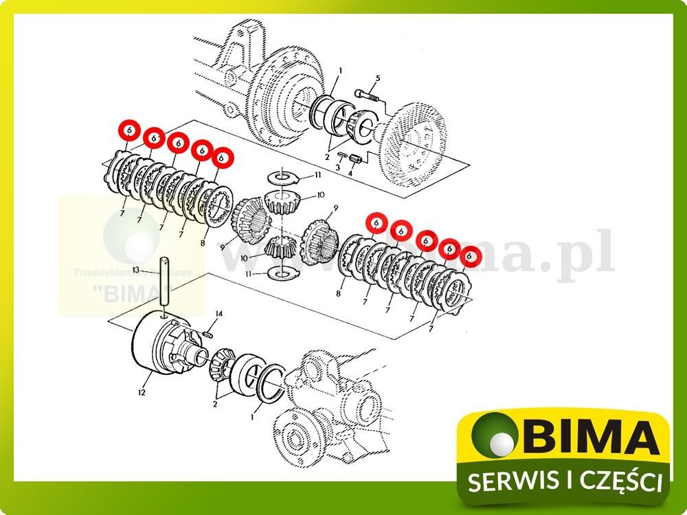 Przekładka mechanizmu różnicowego John Deere 6320,6420 — zdjęcie 2