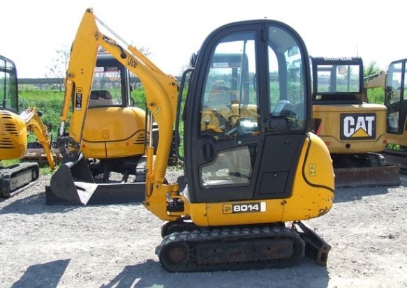 minikoparka JCB 8014 z roku 2007