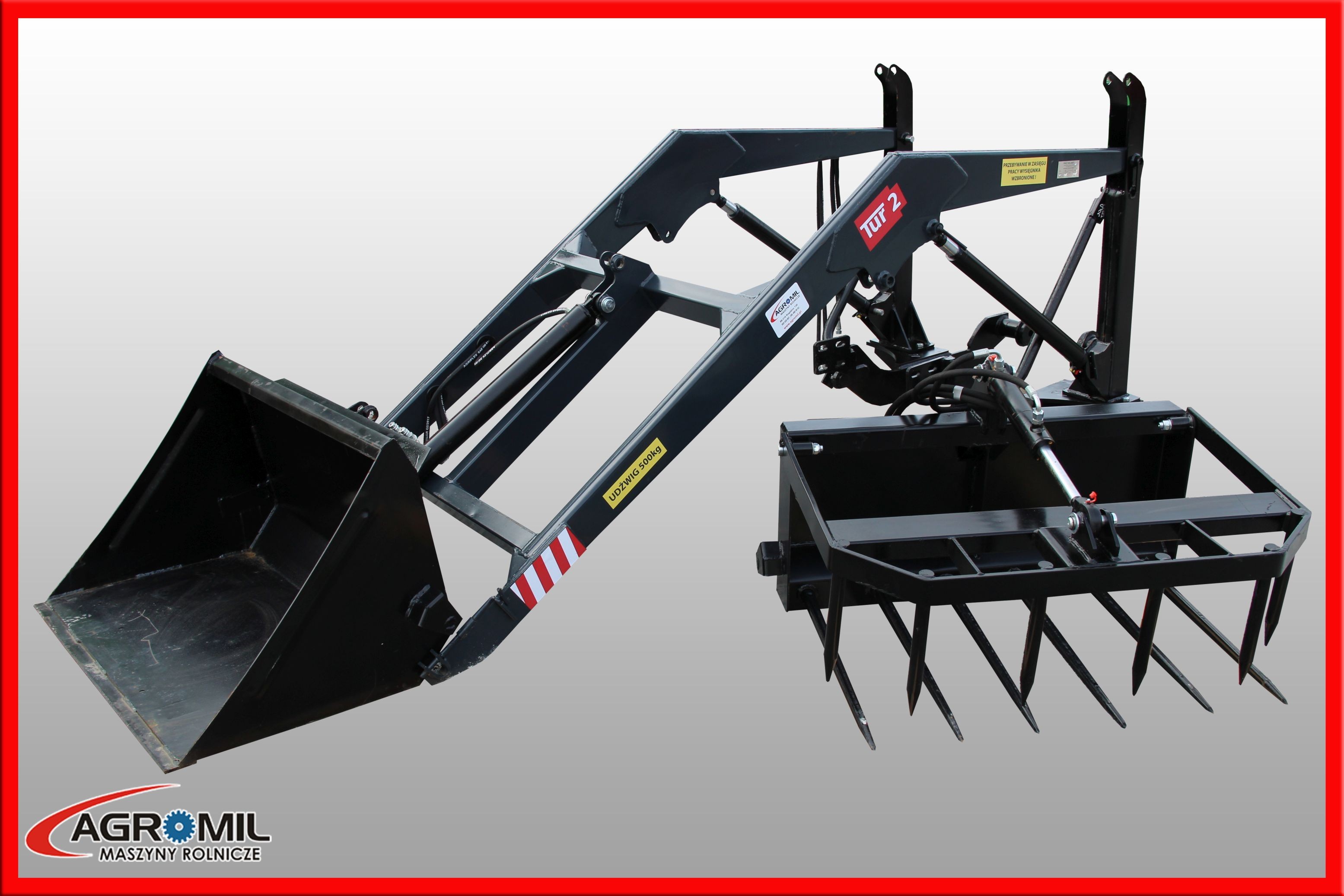Tur ładowacz czołowy hydrauliczny III ursus c360 c 330 MF 255 T-25 — zdjęcie 1