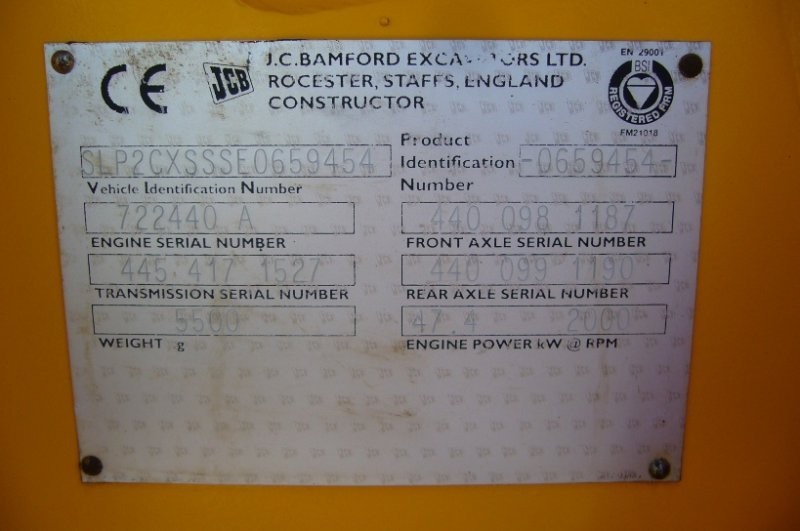 JCB 2CX SITEMASTER 1996r 5200mth 2 CX LEASING GWAR — zdjęcie 2