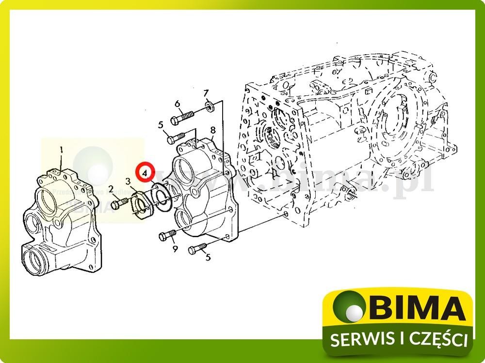 Podkładka skrzyni biegów John Deere 3050,3350,2650 — zdjęcie 2