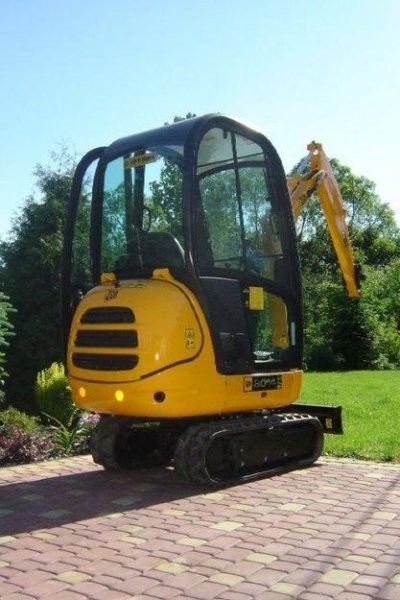 2 MASZYNY Mini koparkI JCB 8014. OSZKLONA KABINA. — zdjęcie 2