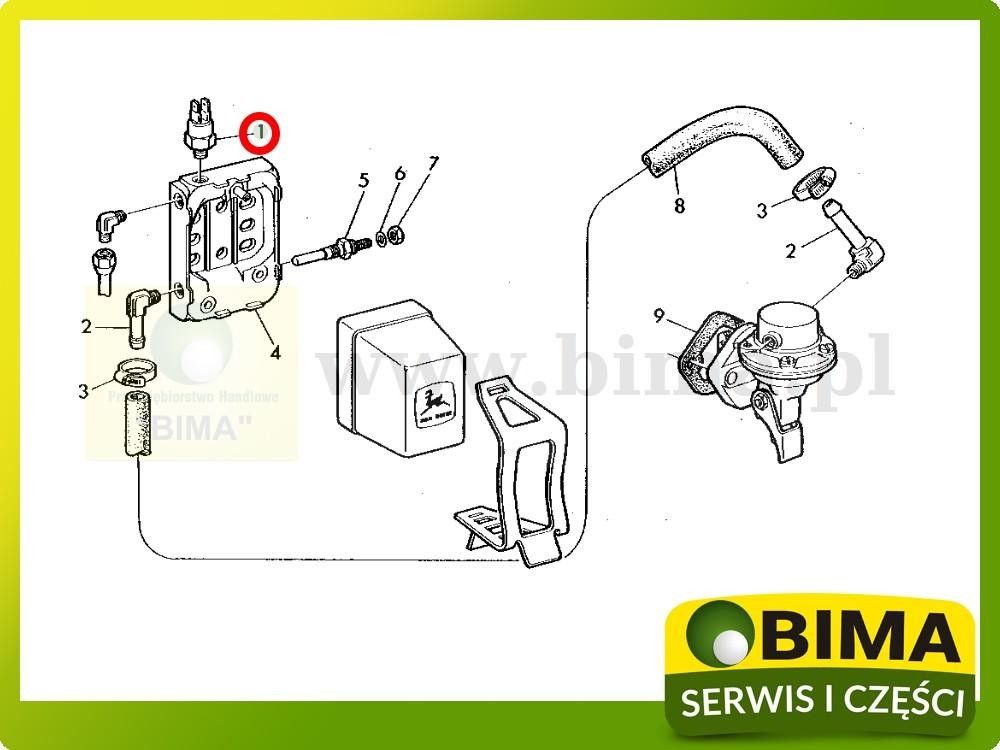 Czujnik temperatury John Deere 2155,2255,2355,2555,2755