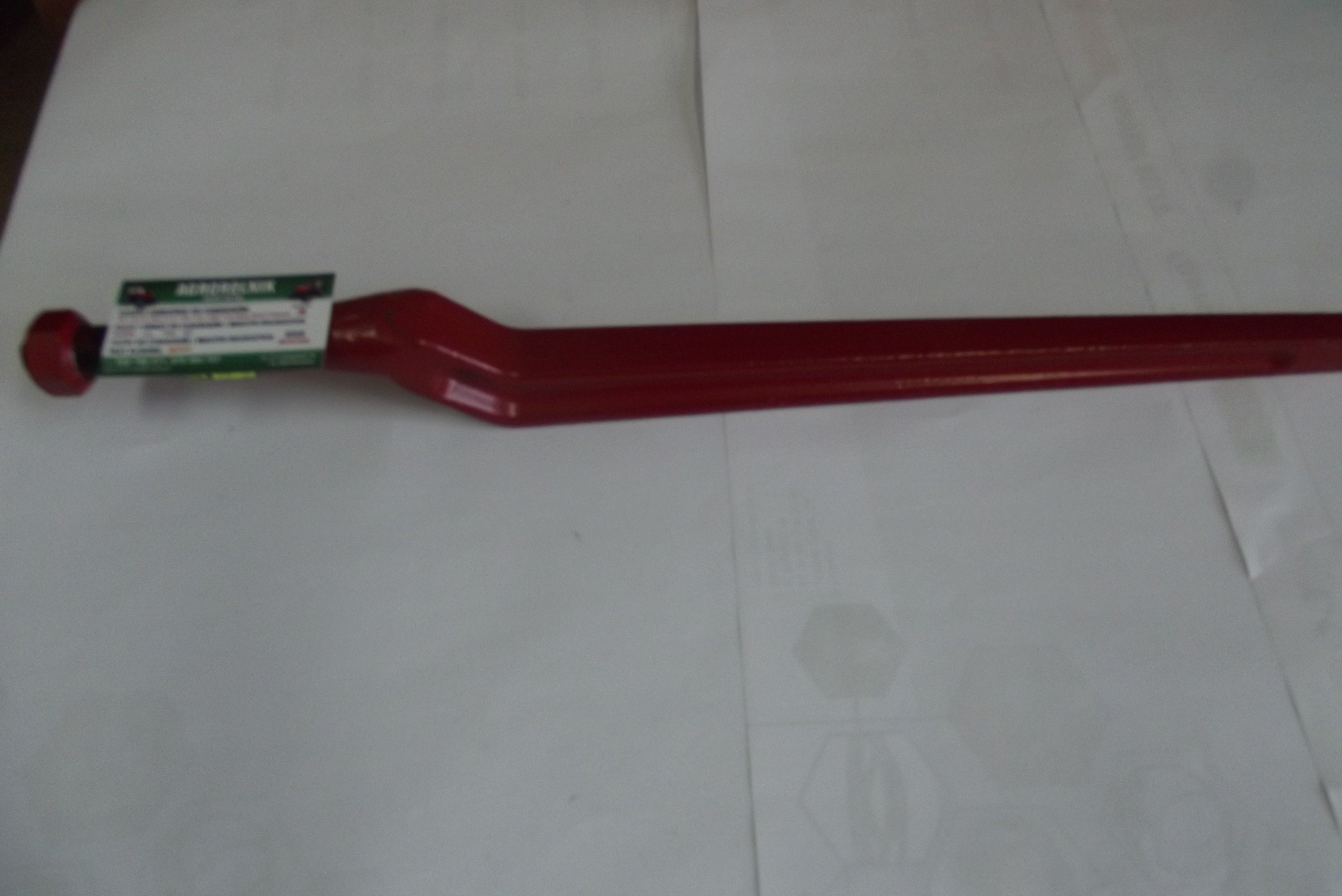 Ząb ładowacza łamany L 880 mm M 22 x 1,5 z nakrętką stożkową.    — zdjęcie 3