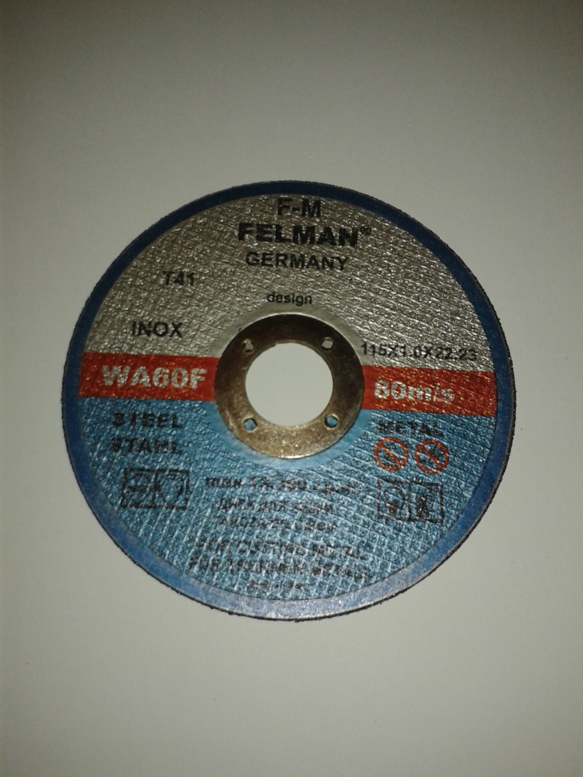 Felman Tarcza do cięcia metalu 115x1.0 