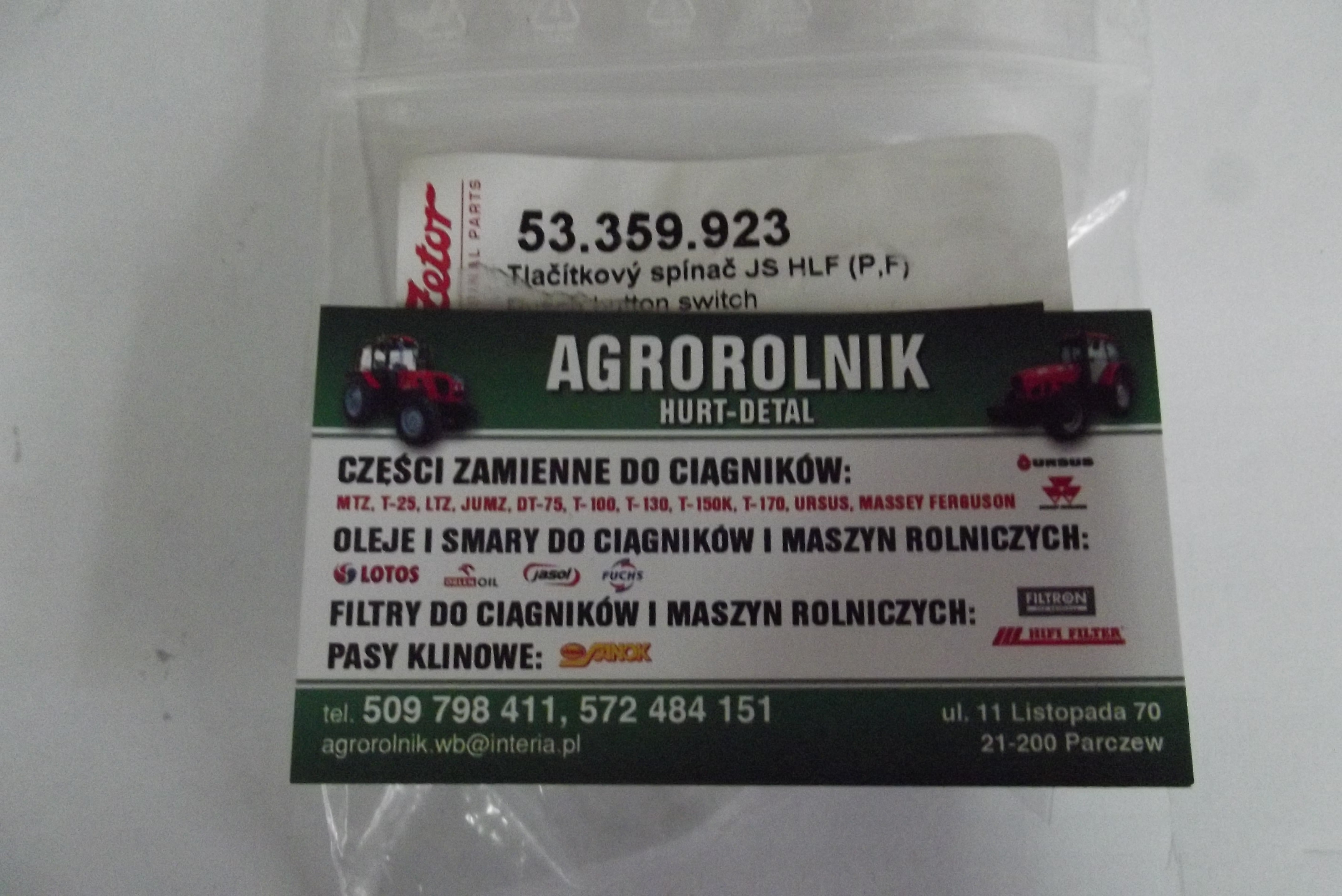 Ciśnieniowy wyłącznik startu silnika Zetor Super,Proxima,Forterra   — zdjęcie 4