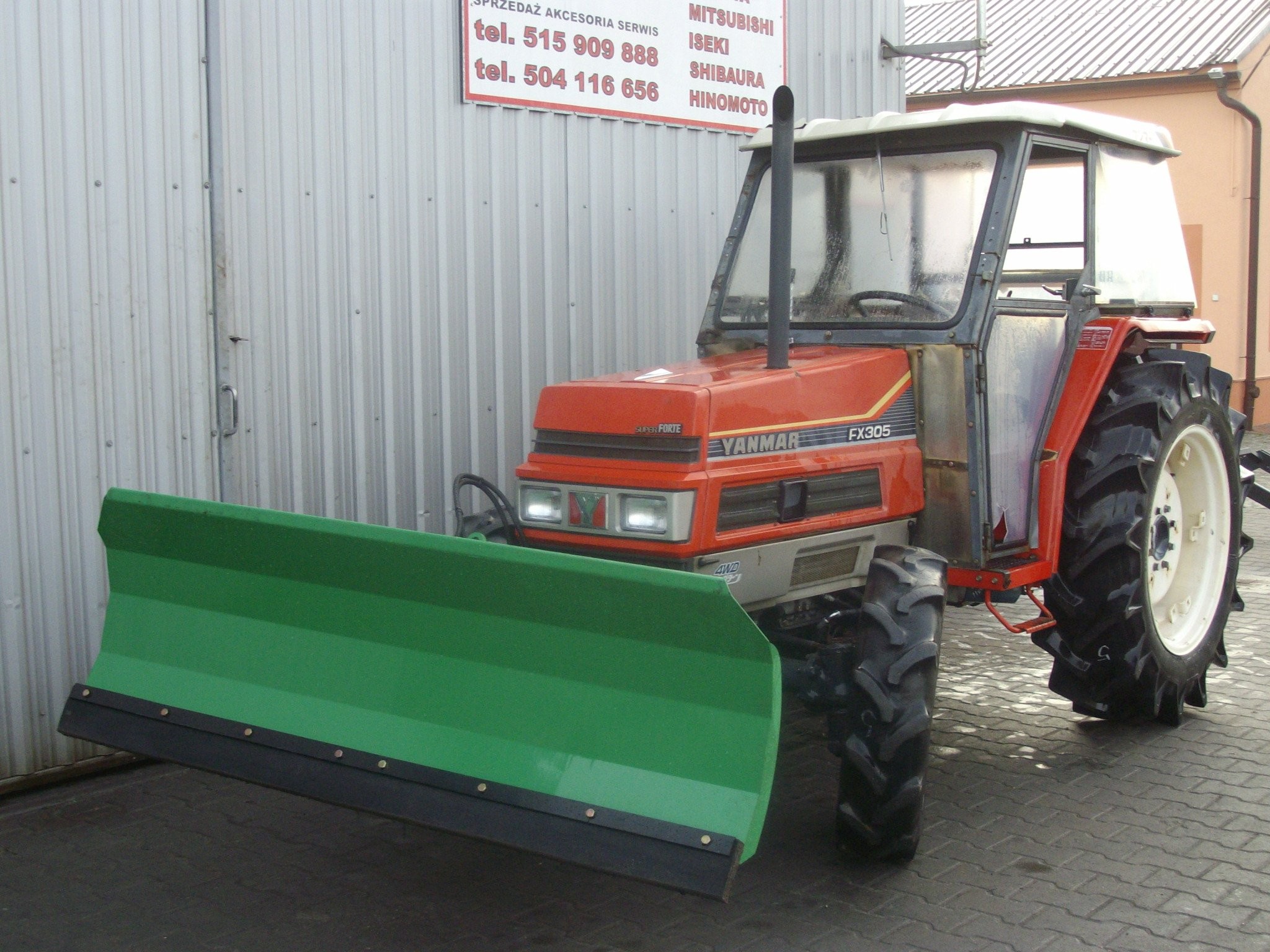 Yanmar FX305 z pługiem  do śniegu SP 180 - 1998 — zdjęcie 3