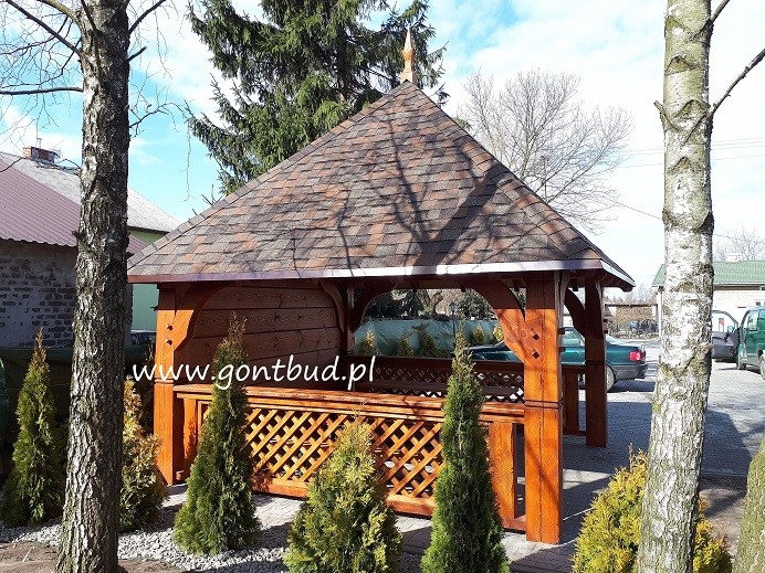  altanka+ściany+gonty ( wiaty drewniane garaż altana ) gontbud.pl — zdjęcie 3