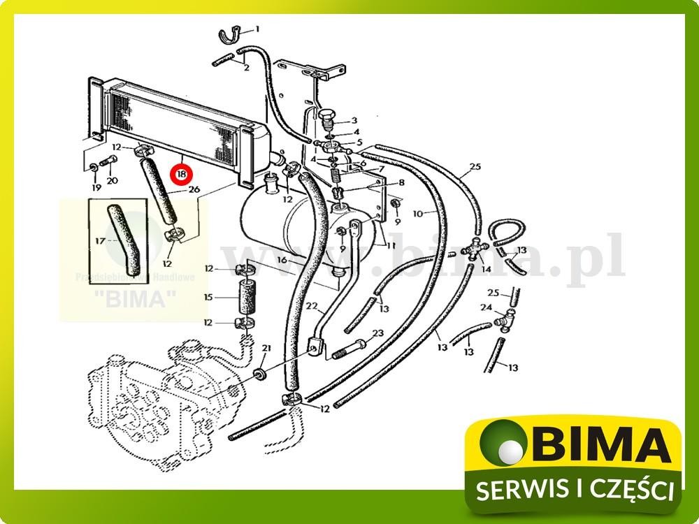 Chłodnica oleju hydraulicznego John Deere 3050,3350 — zdjęcie 2
