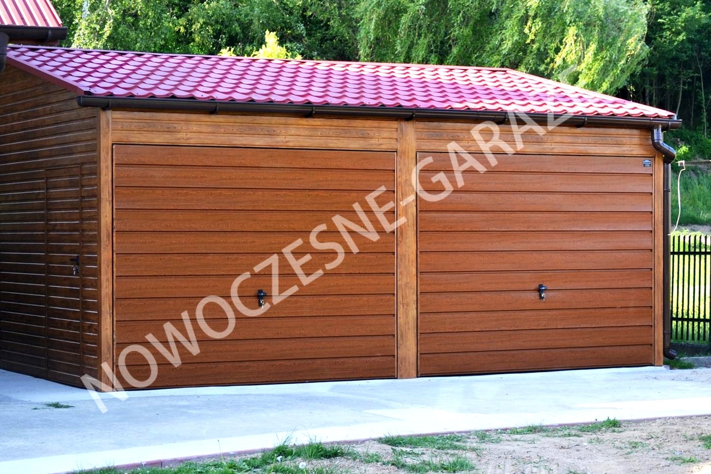  GARAŻE BLASZANE - IMITACJA DREWNA !!! — zdjęcie 1