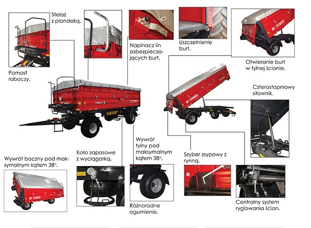 Przyczepa rolnicza T940/2 – 6t — zdjęcie 4
