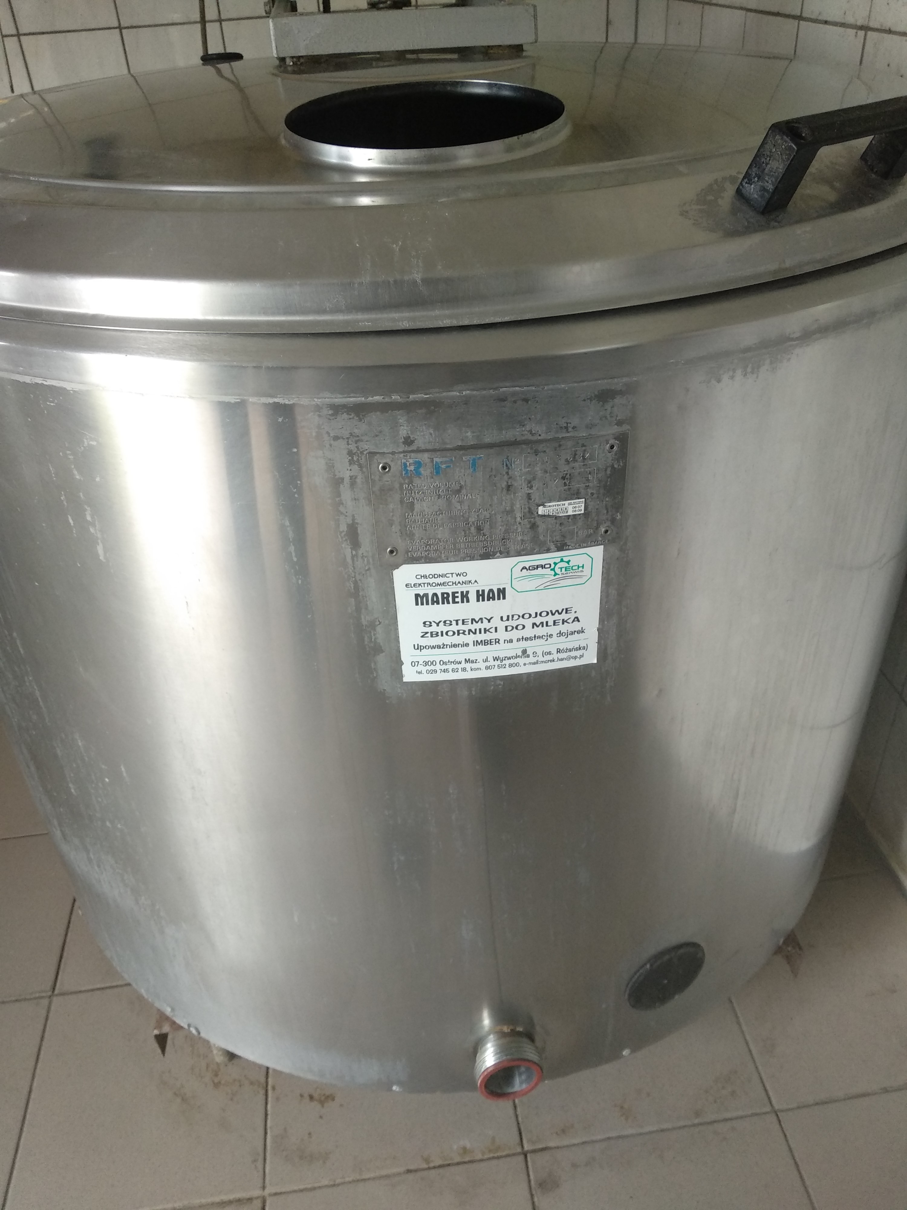 Schładzalnik do mleka 550l — zdjęcie 2
