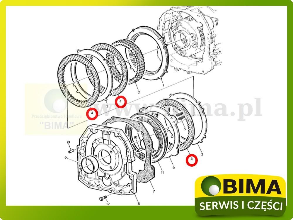 Tarczka zewnętrzna John Deere 6210,6220,6230,6300,6310 — zdjęcie 2