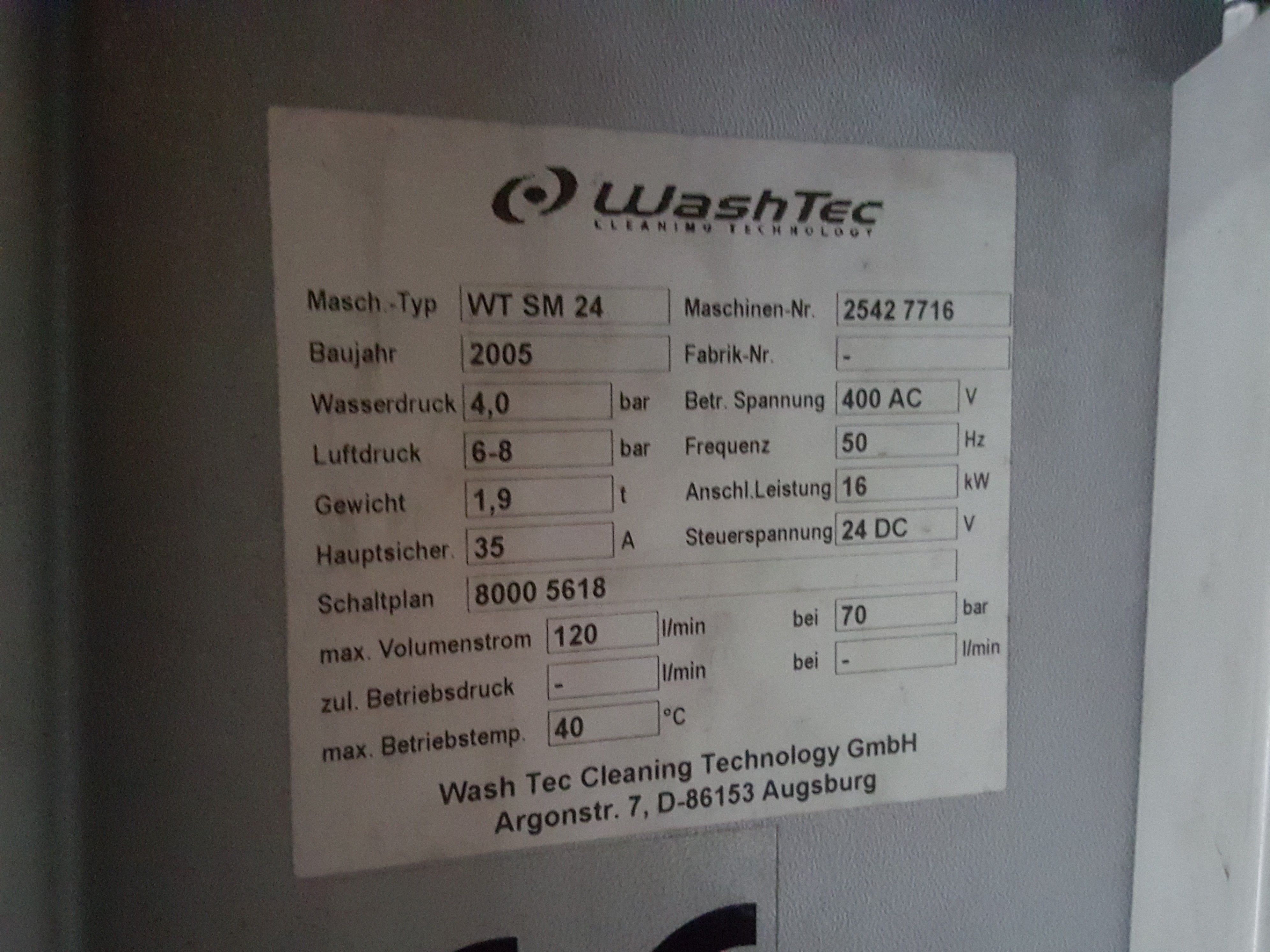 práčka autá Wash Tec softcare Pro — zdjęcie 6