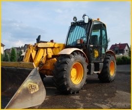 Usługi ładowarką teleskopową