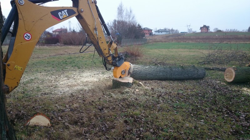 Frezarka do pni do koparko-ładowarki CAT, JCB, KOMATSU, CASE, VOLVO — zdjęcie 4